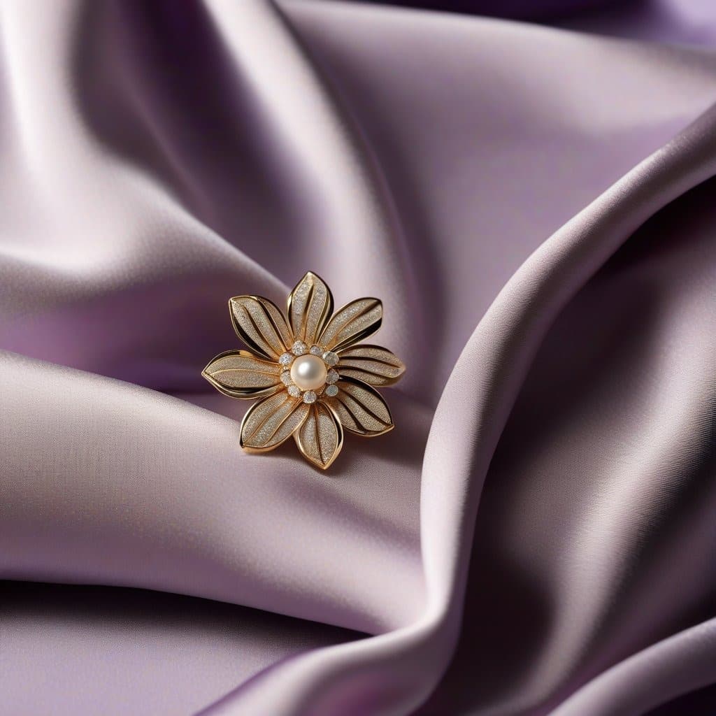 سنجاق سینه و گل سینه