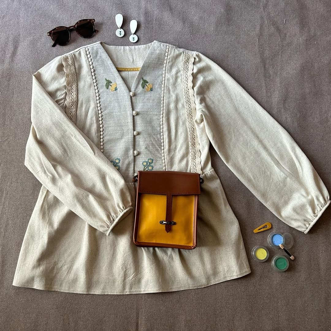 کیف دوشی چرم دست دوز