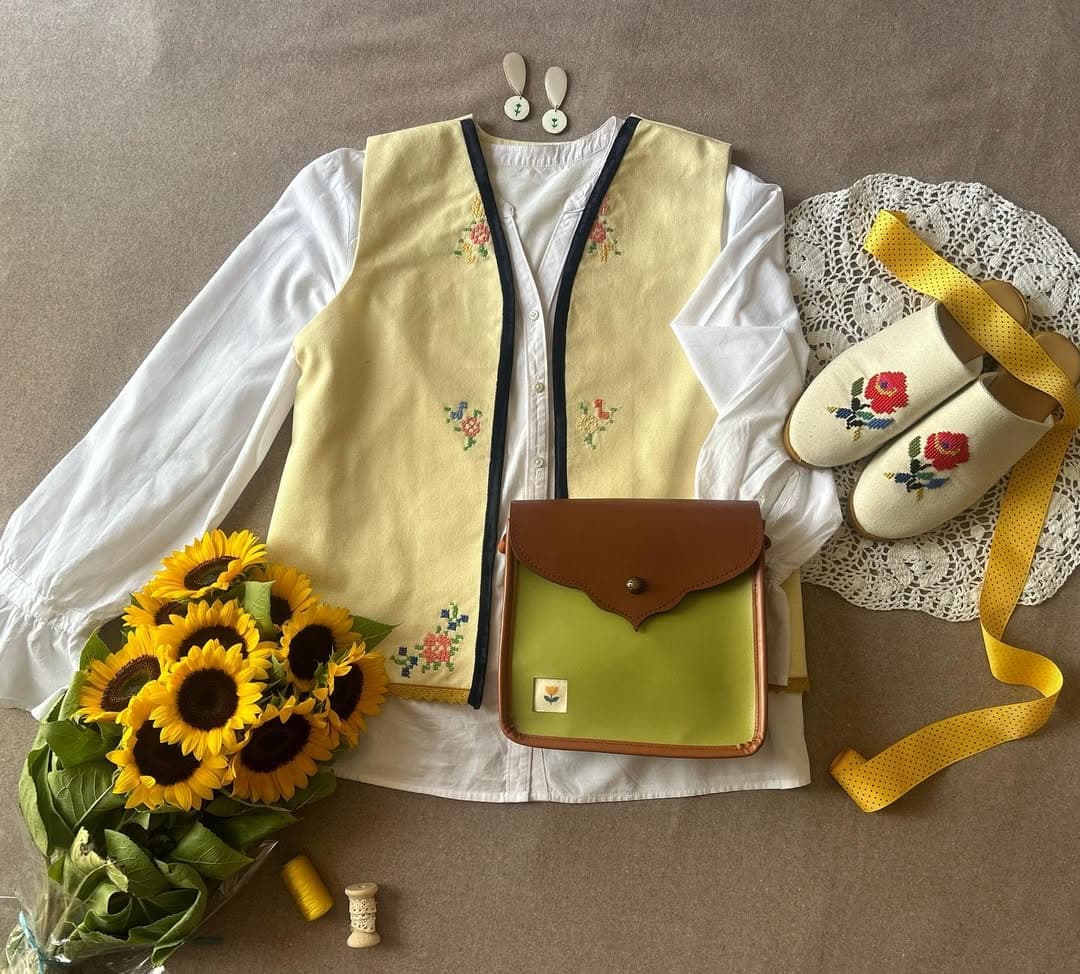 کیف دوشی چرمی دخترانه هنری