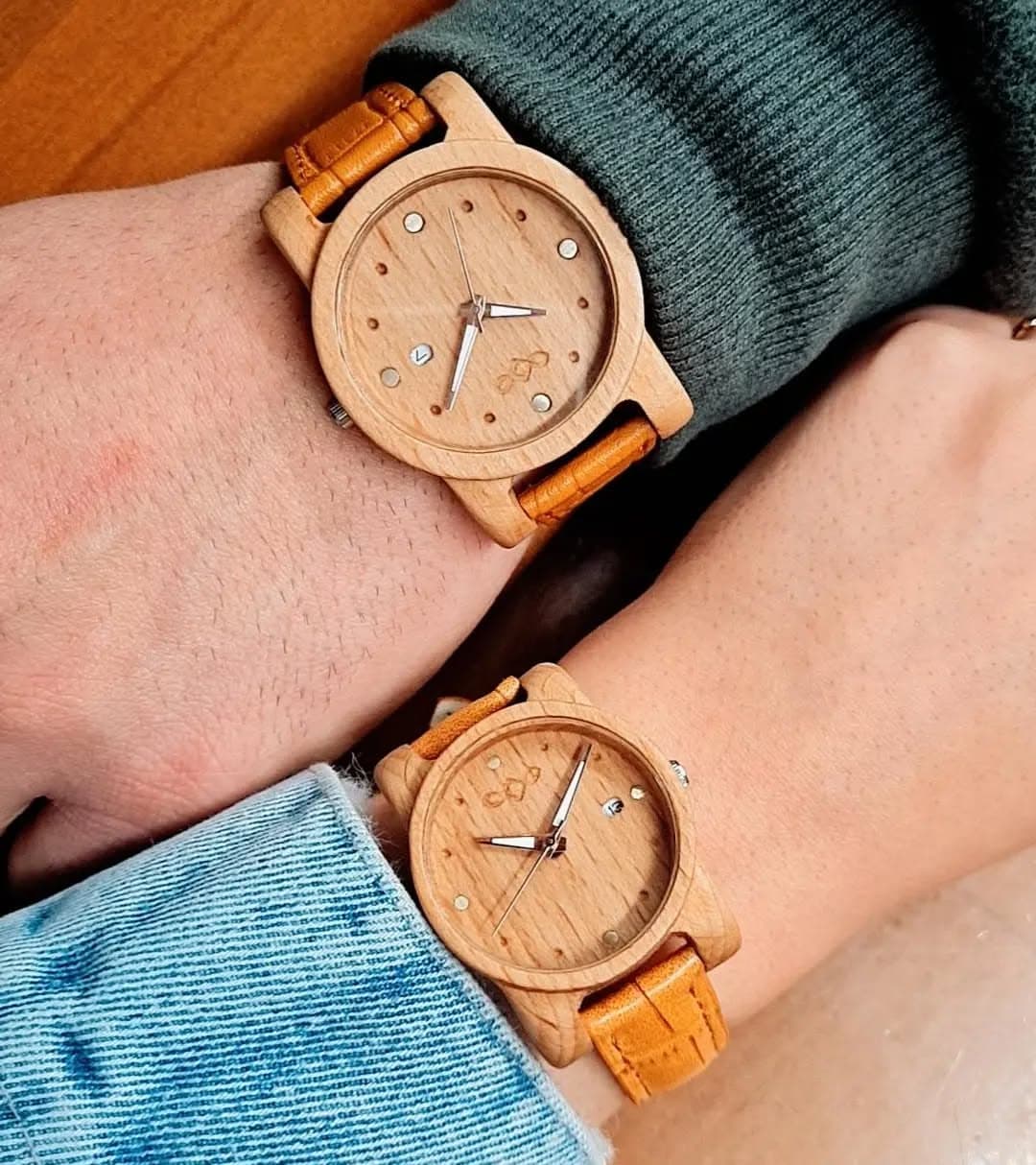 ست ساعت مچی چوبی مدل وینسار - چوب راش