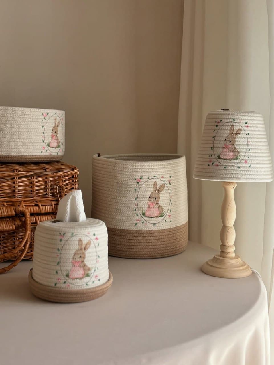 ست اکسسوری اتاق کودک طرح خرگوش ویکتوریا