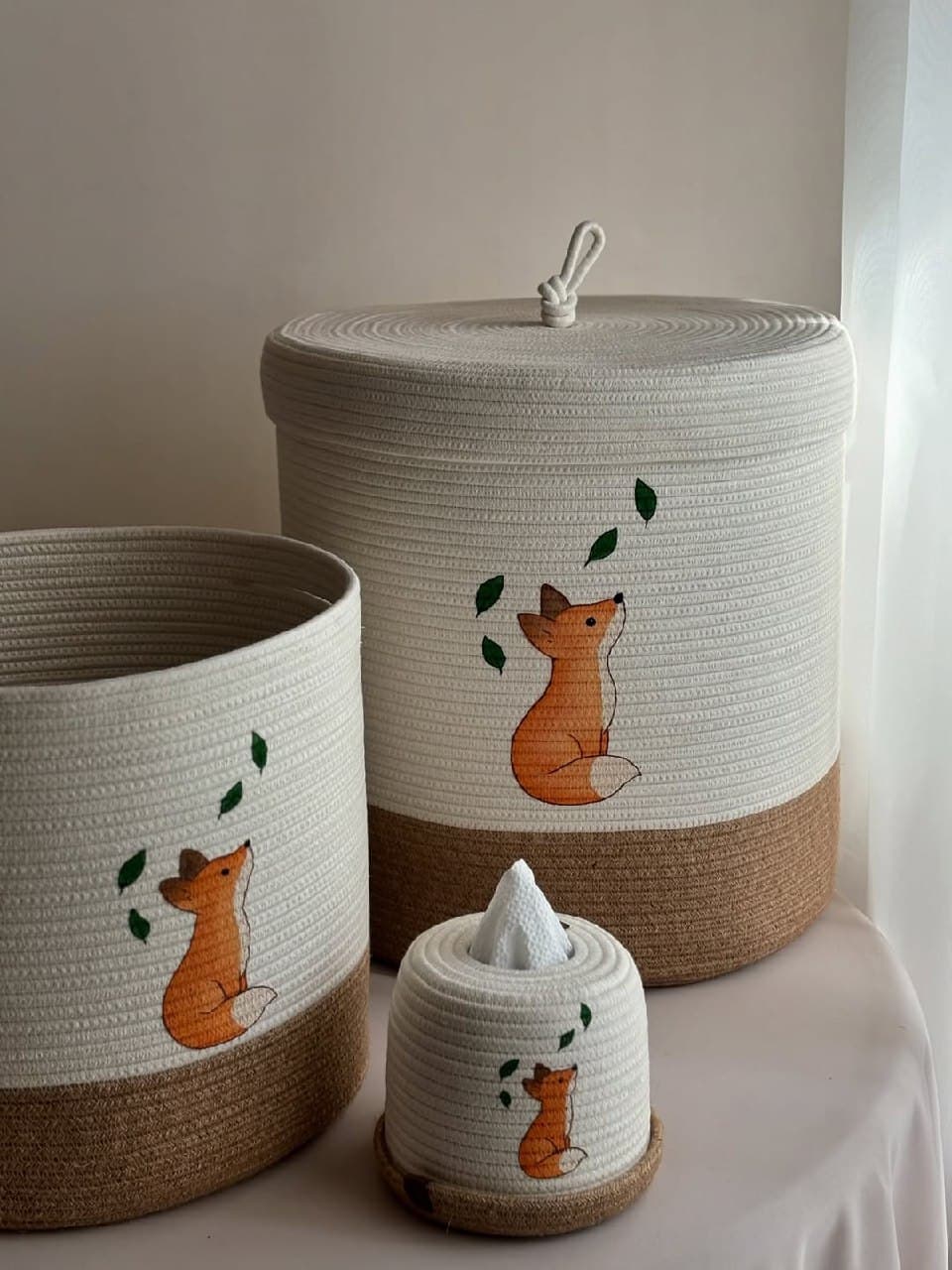 ست نظم دهنده اسباب بازی کودک دست دوز طرح روباه