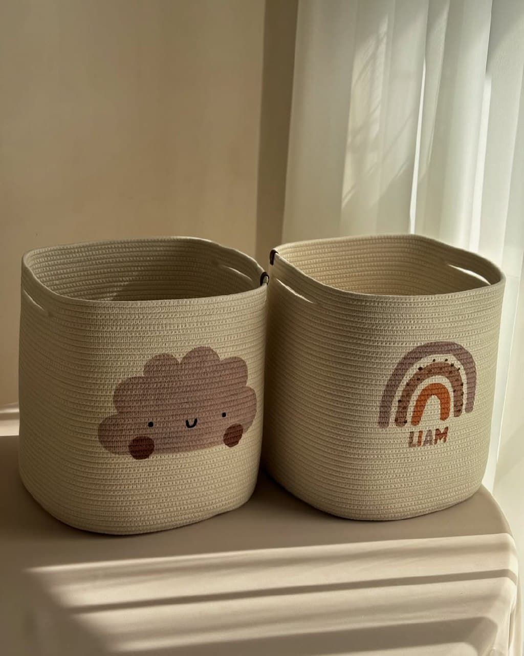 سبد نظم دهنده قیطانی اتاق کودک با طرح سفارشی