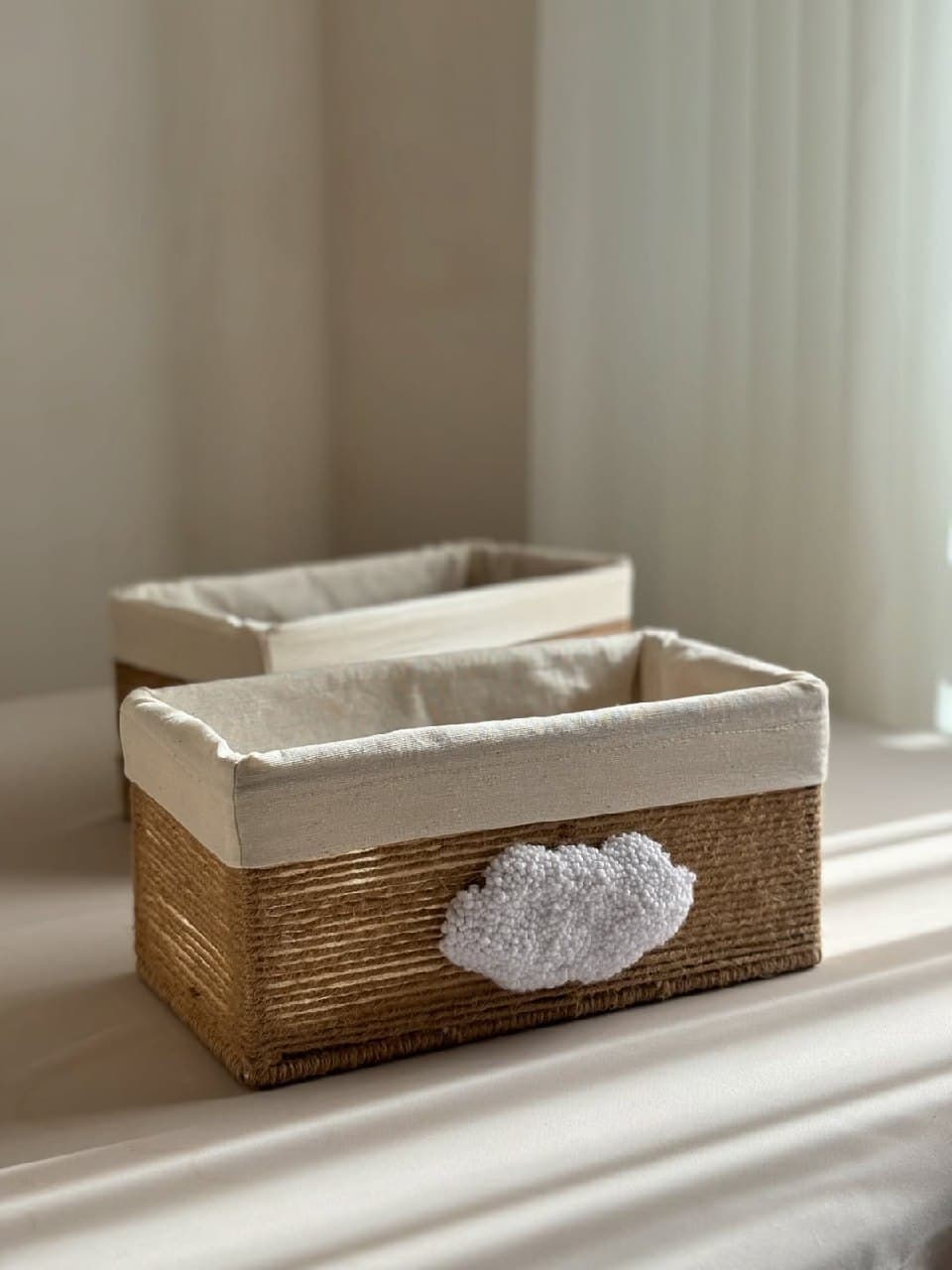 سبد نظم دهنده کنفی دست ساز طرح ابر