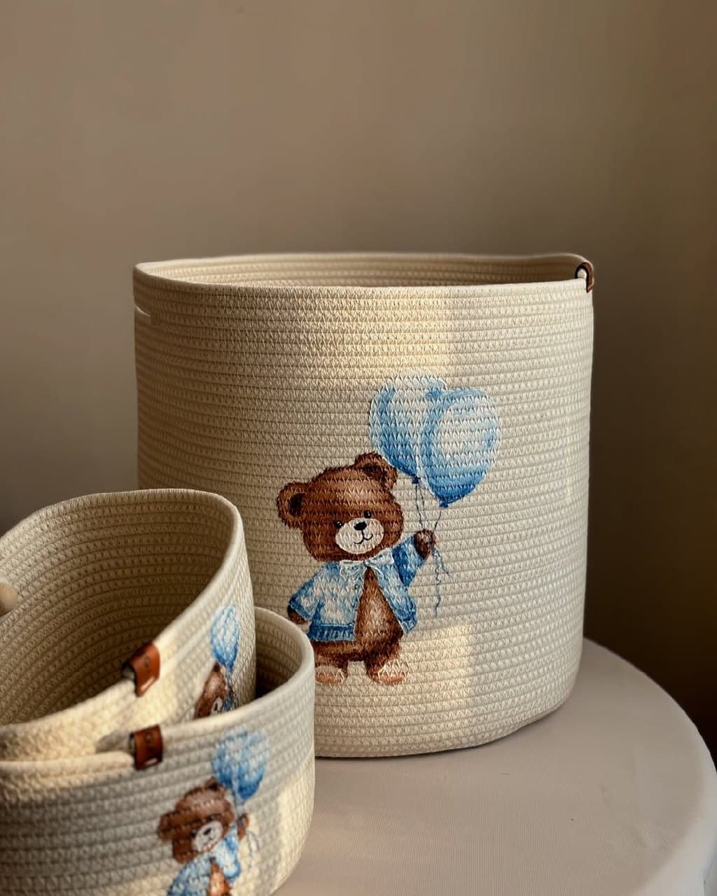 ست سبد نظم دهنده اتاق کودک طرح تدی