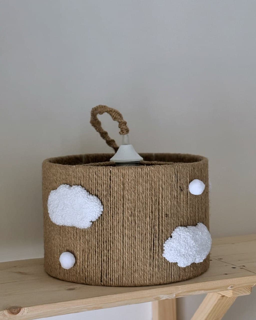 لوستر کنفی اتاق کودک طرح ابر