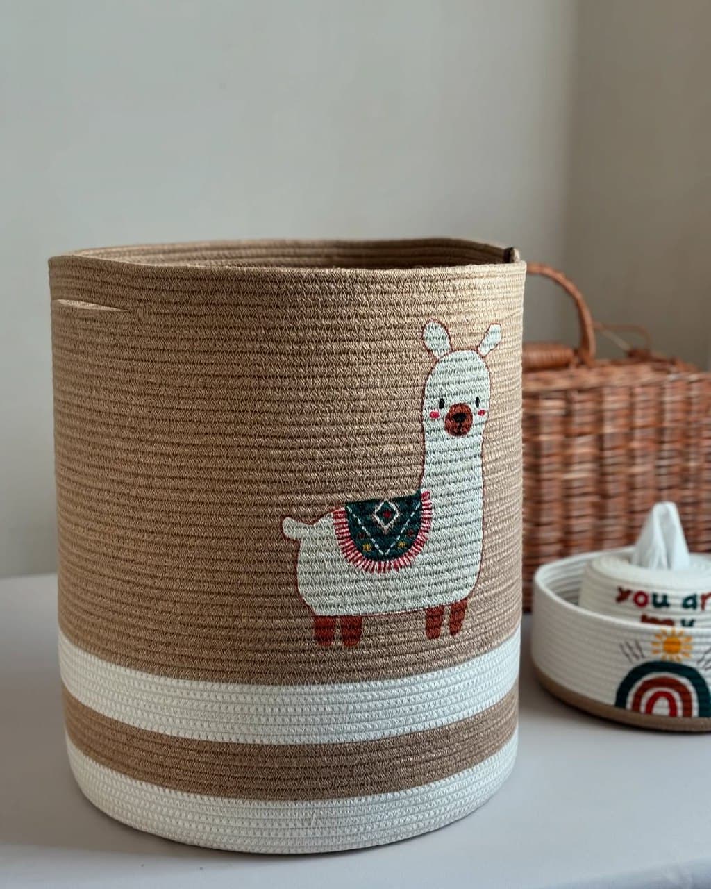 سبد نظم دهنده اتاق کودک طرح لاما