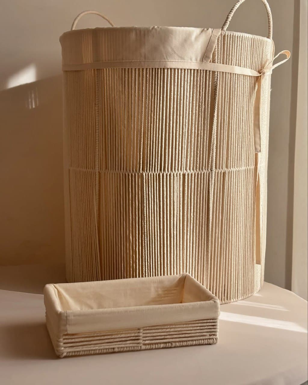 سبد لباس و نظم دهنده جنس مکرومه