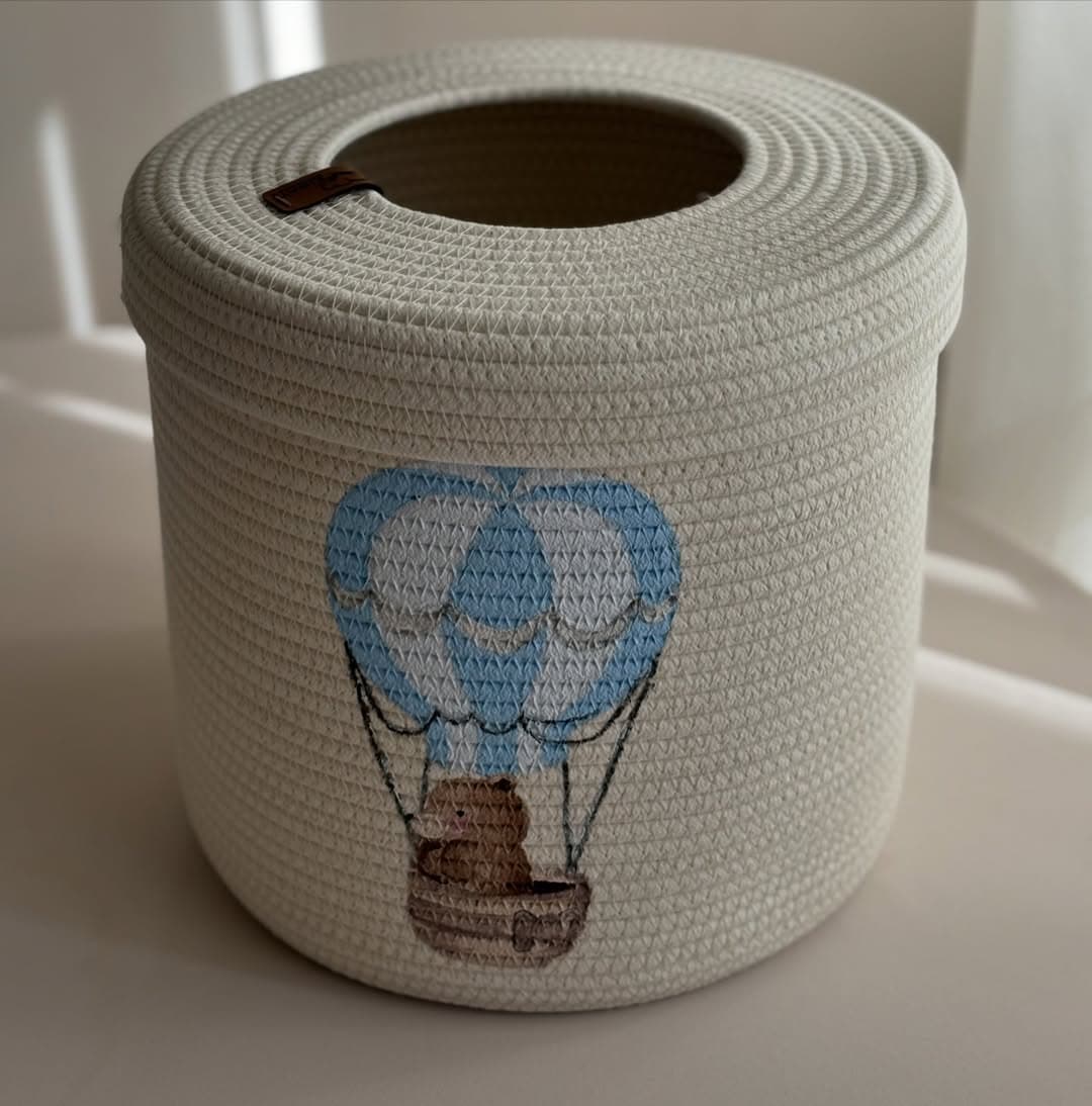 سطل اتاق کودک طرح بالن تدی