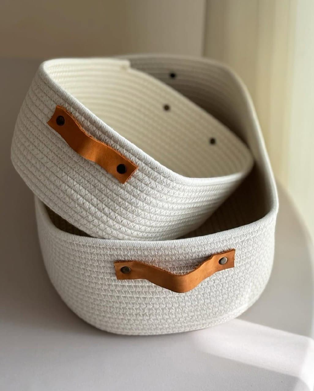 باکس نظم دهنده قیطانی با دسته چرم