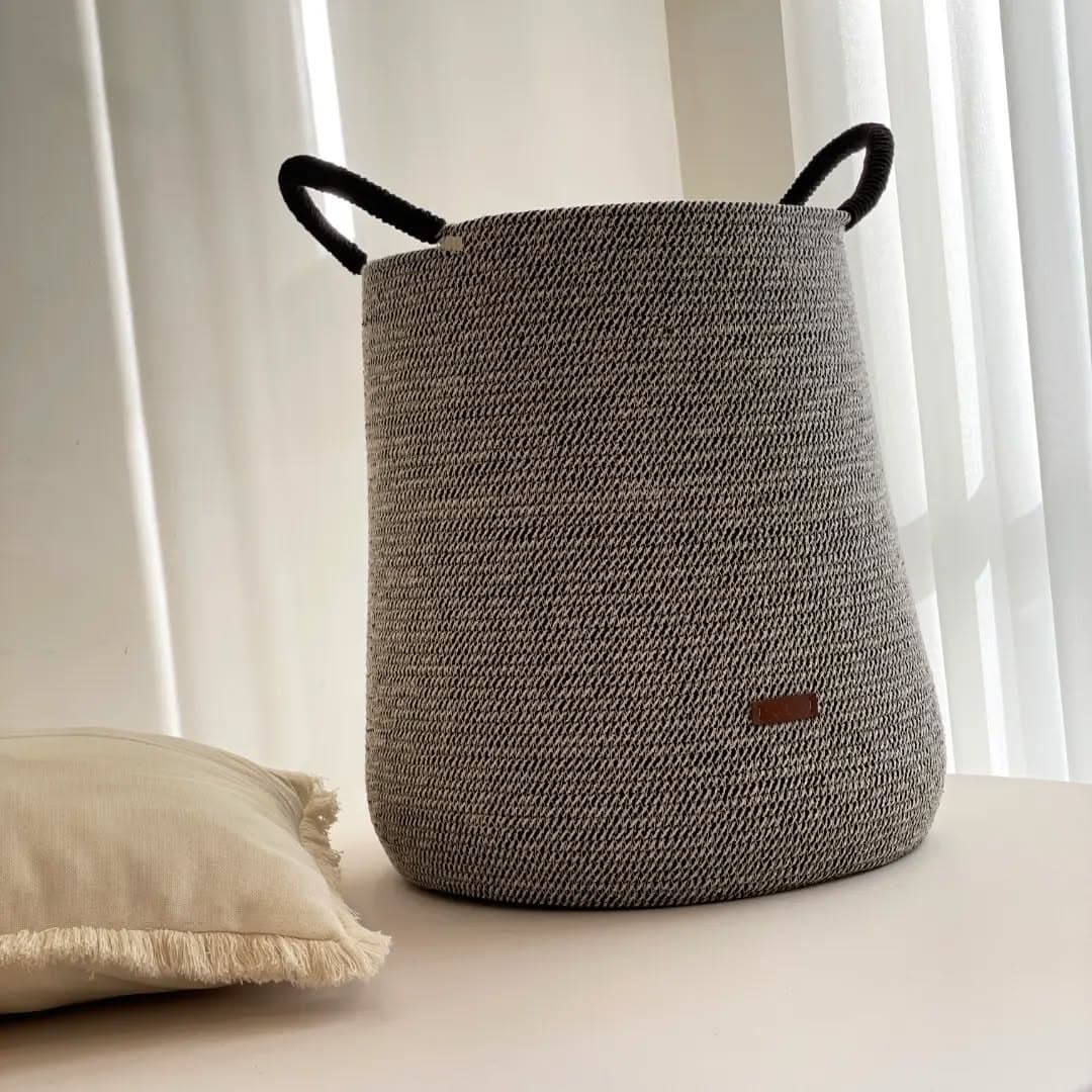 سبد لاندری قیطانی دسته دار