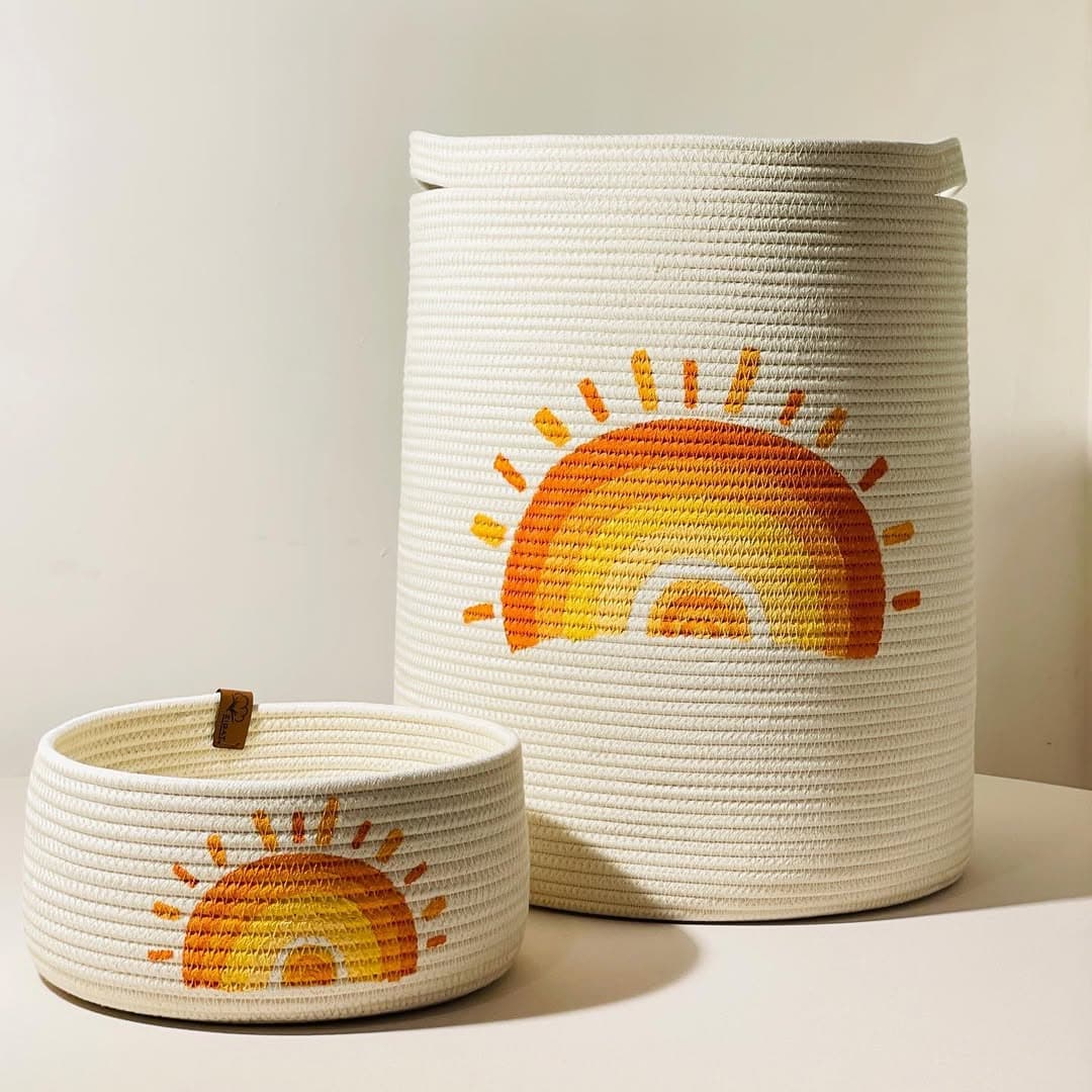 ست سبد نظم دهنده اتاق کودک طرح خورشید