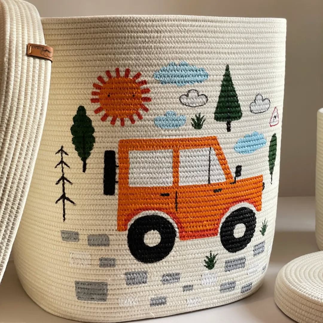 ست نظم دهنده اتاق کودک طرح ماشین