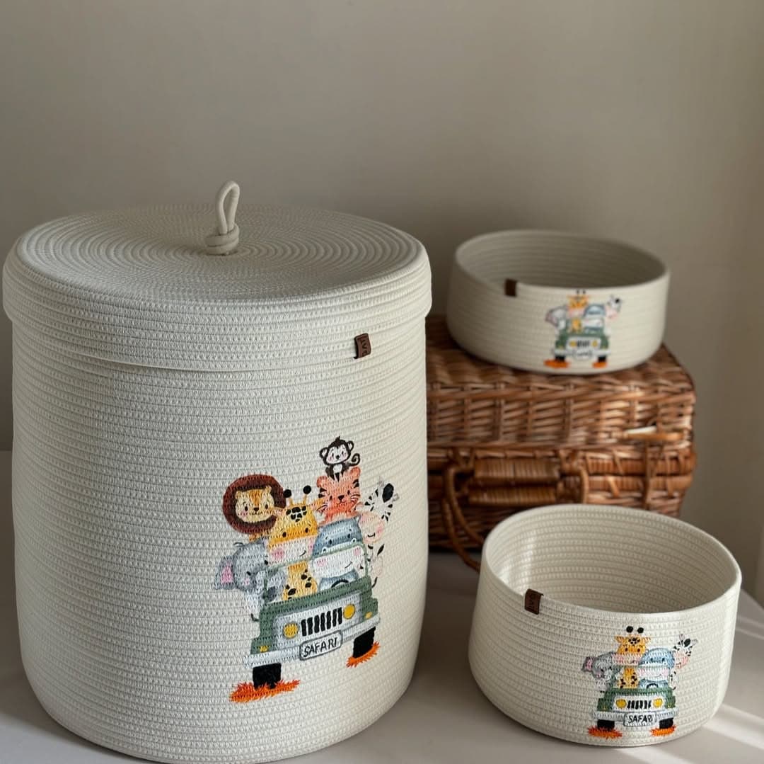 ست سبد نظم دهنده اتاق کودک طرح سافاری ماداگاسکار
