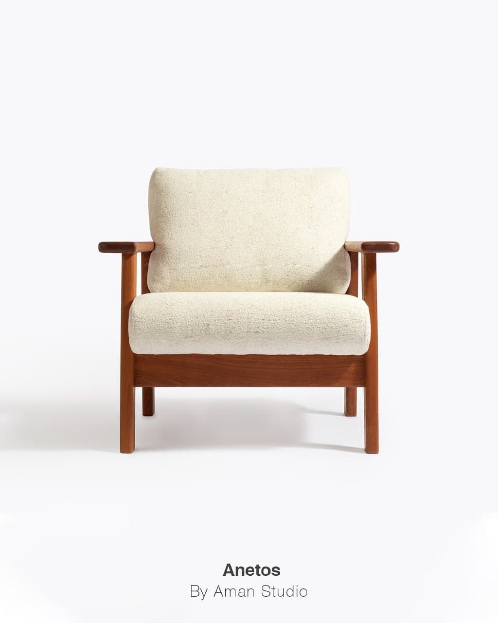 مبل راحتی تک نفره چوبی آنتوس