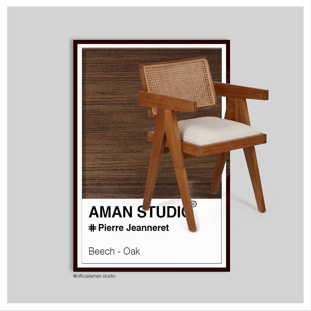 صندلی ناهارخوری چوبی دسته‌دار پیر جانرت