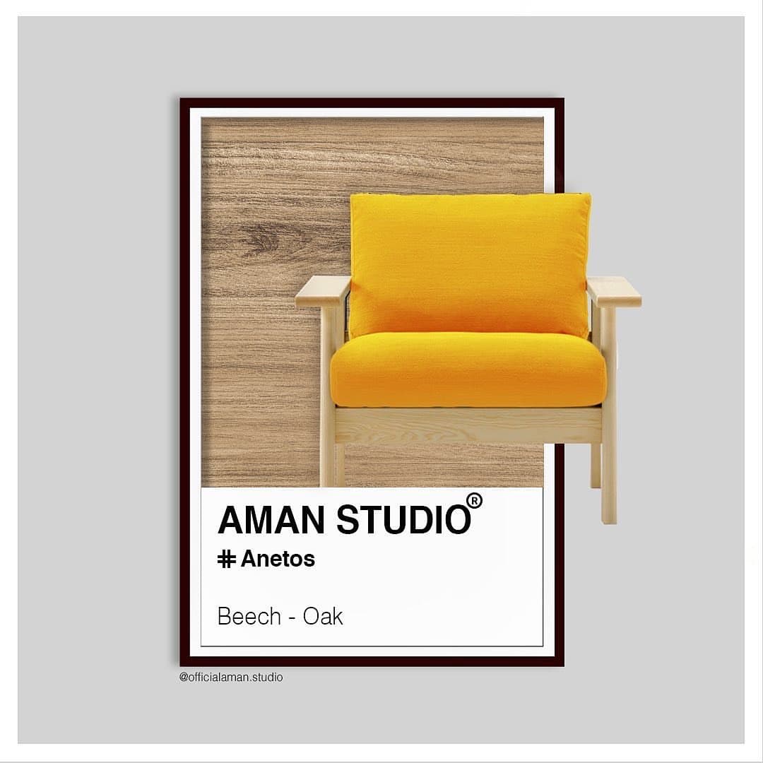 مبل راحتی چوبی مدل آنتوس