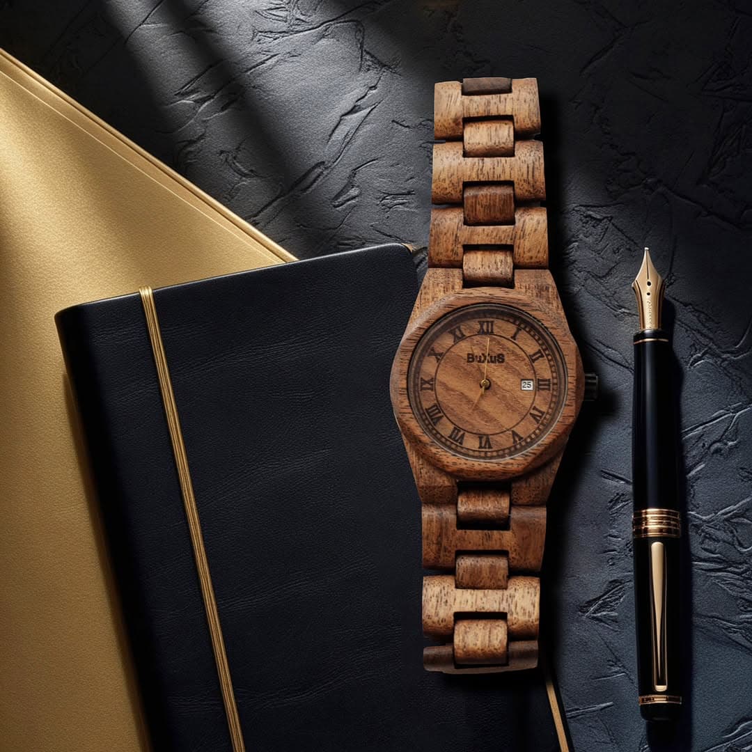 ساعت چوبی بوکسوس مدل اوکتاگون