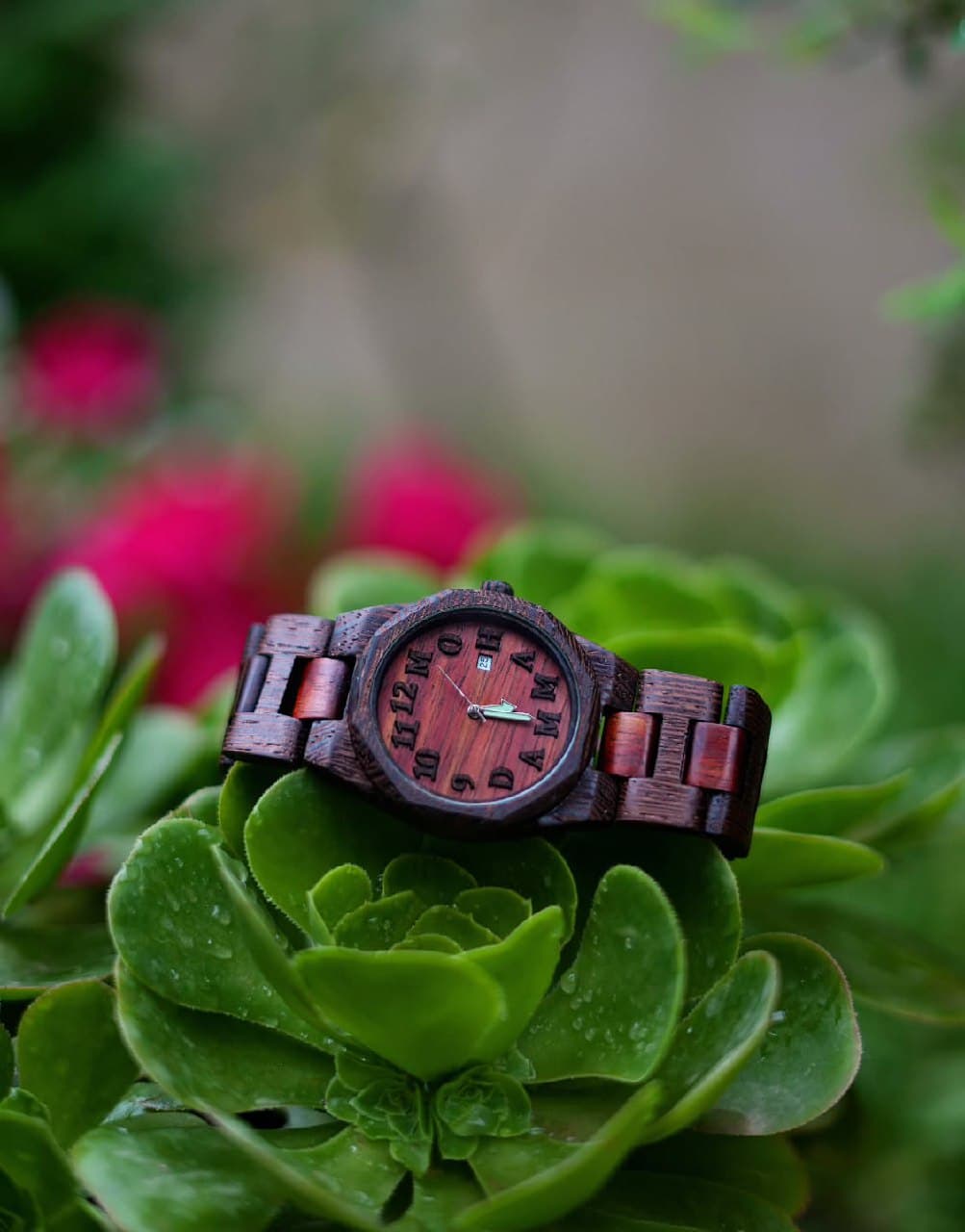 ساعت چوبی دستساز مدل اوکتاگون