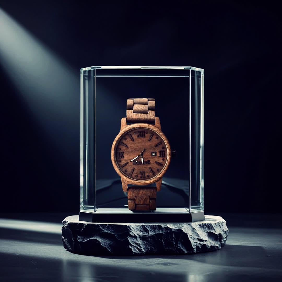 ساعت چوبی دستساز باکسِس مدل میترا