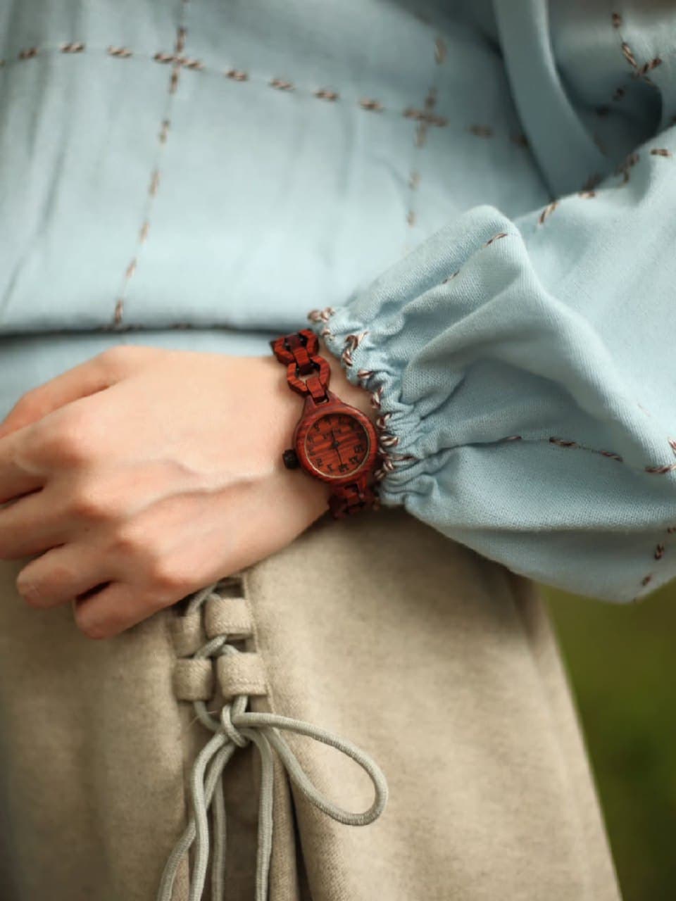 ساعت چوبی زنانه باکسا واچ مدل لیان