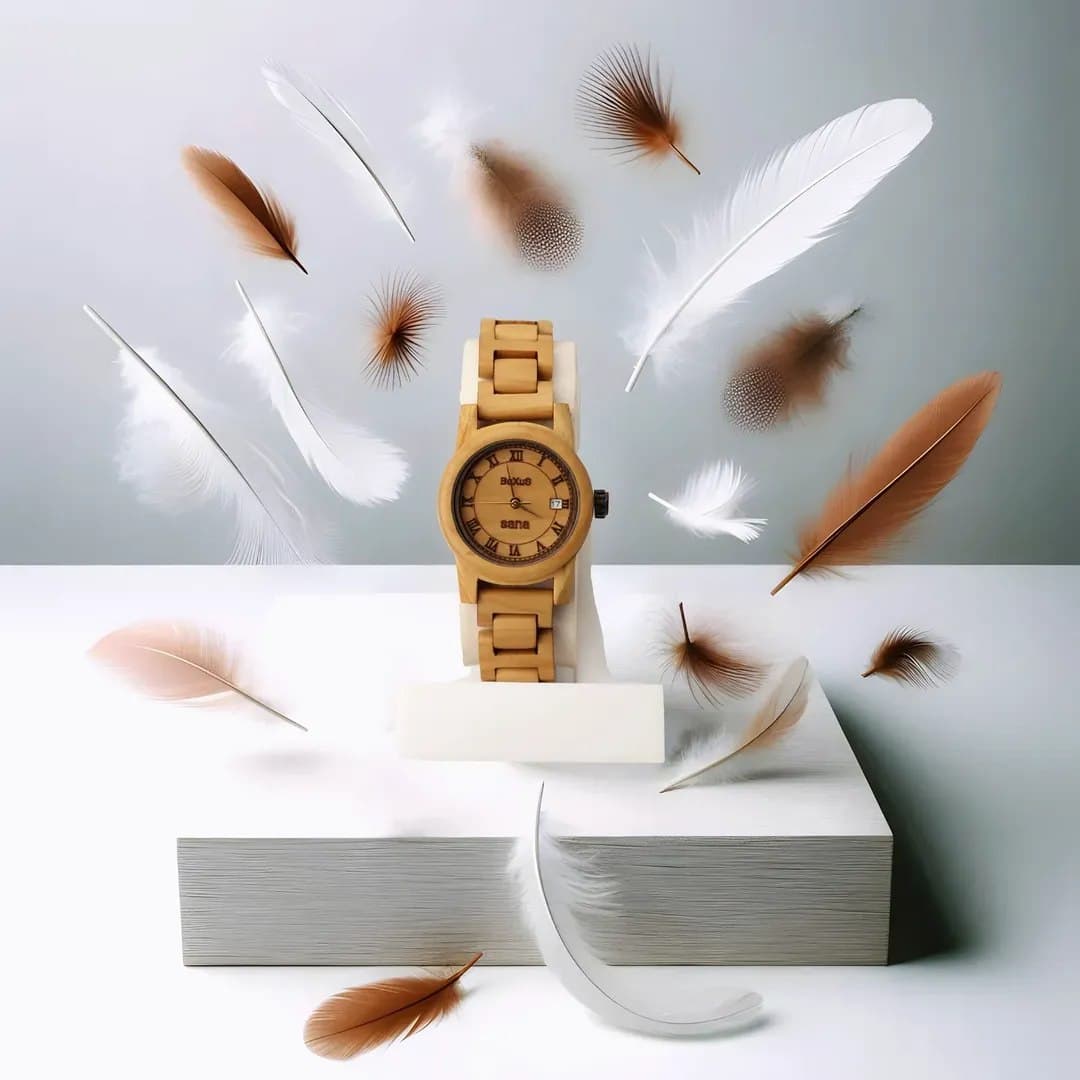 ساعت مچی چوبی باکسس مدل ایسر اچ