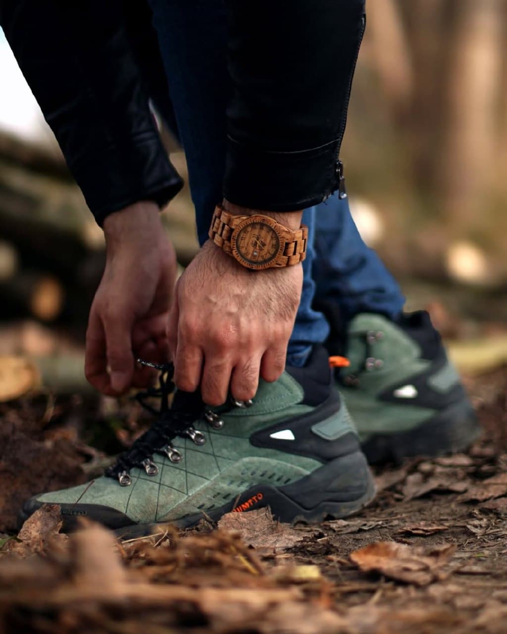 ساعت چوبی دست ساز مدل اوکتاگون ایسر ۲