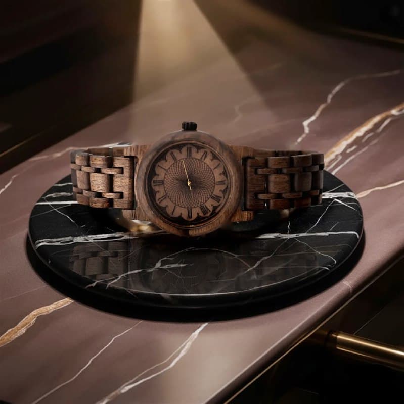 ساعت مچی چوبی مدل آهو