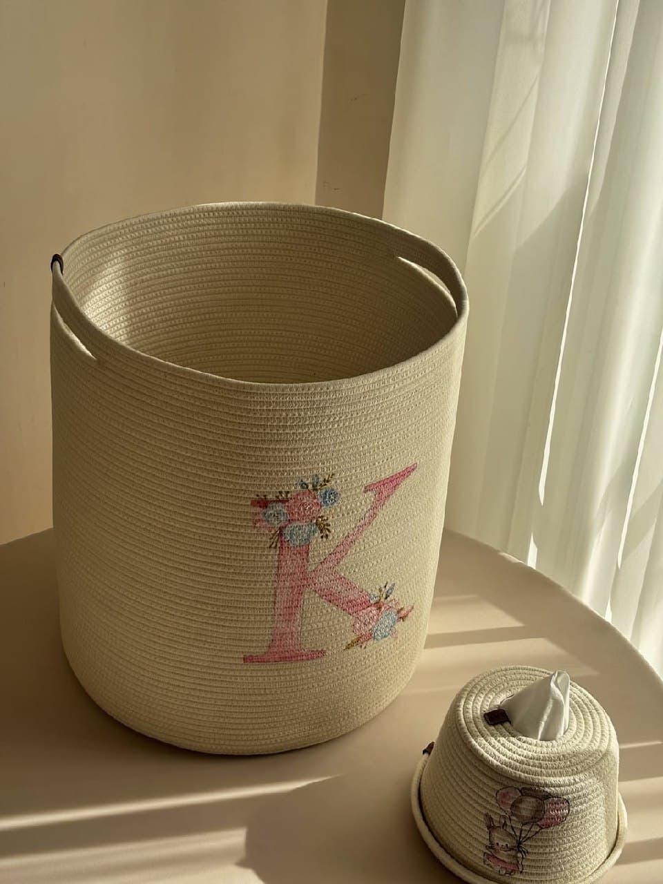 ست سبد نظم دهنده و کاور دستمال کاغذی اتاق کودک