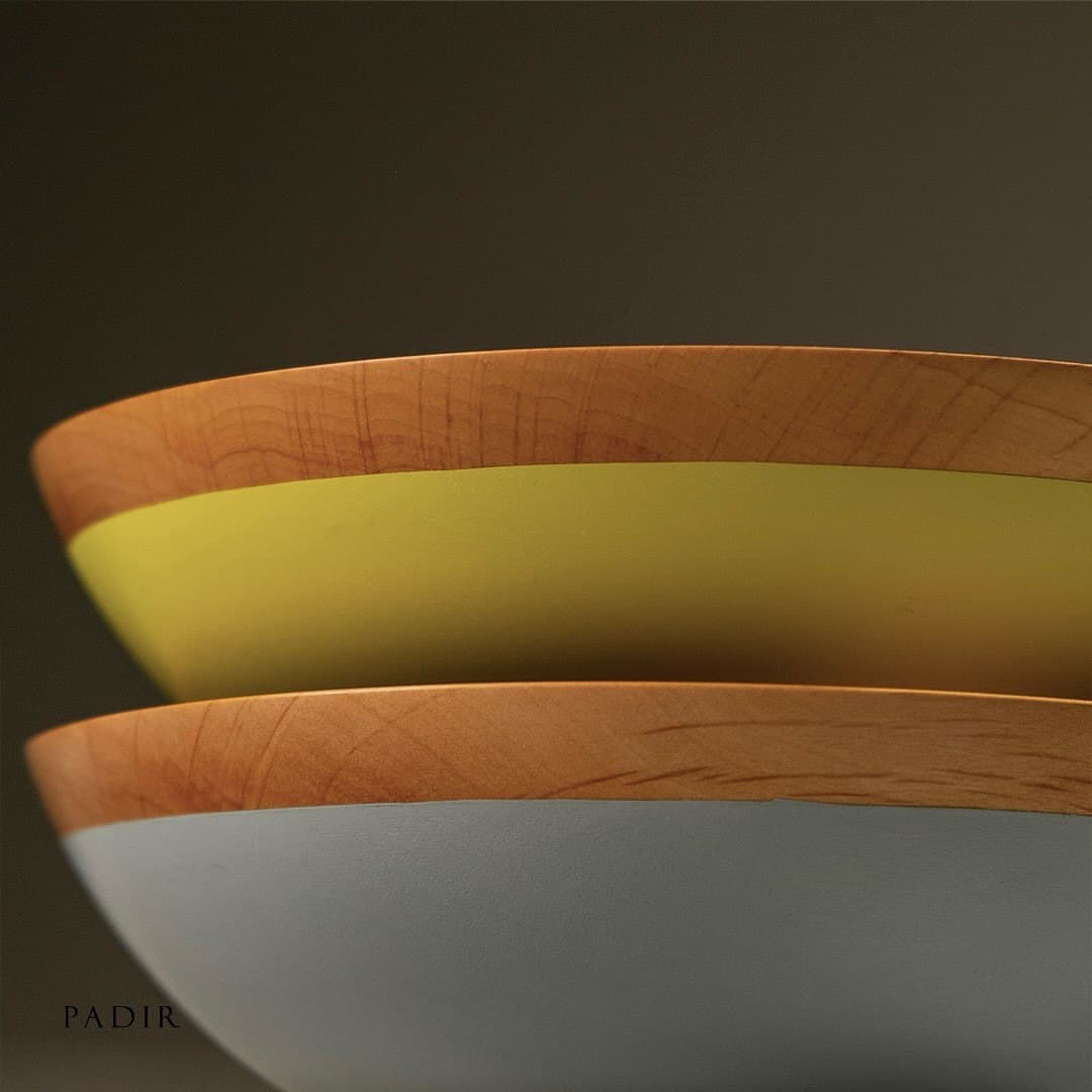 کاسه چوبی رنگی پادیر