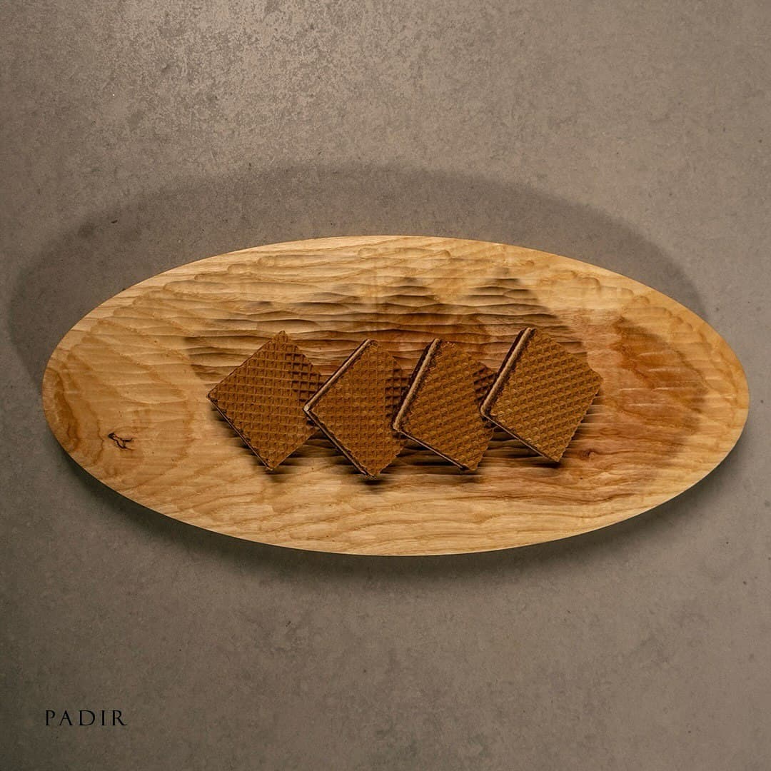 ظرف پذیرایی چوبی شیرینی خوران