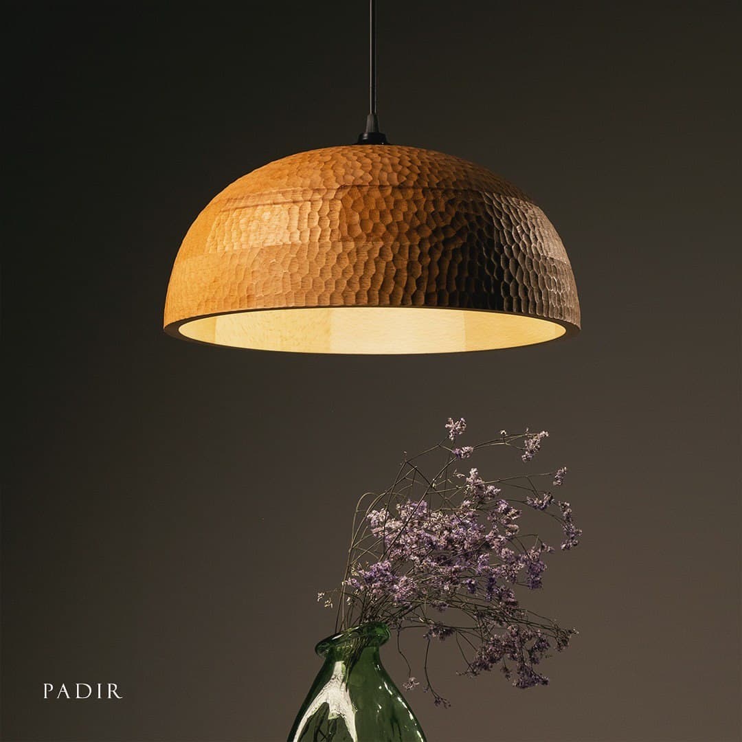 لوستر چوبی دست ساز پتینه کاری شده