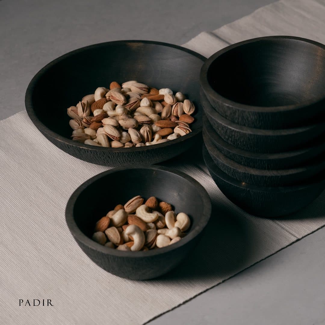 ست پیاله چوبی آجیل خوری پادیر