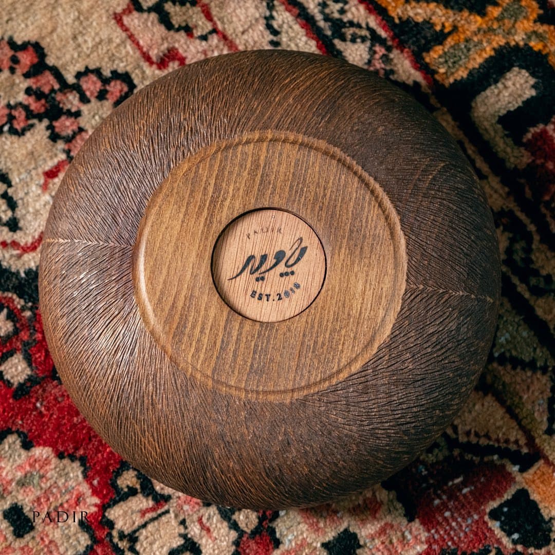 کاسه چوبی دست ساز پادیر