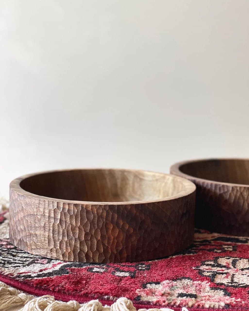 کاسه چوبی دست ساز از چوب گردو