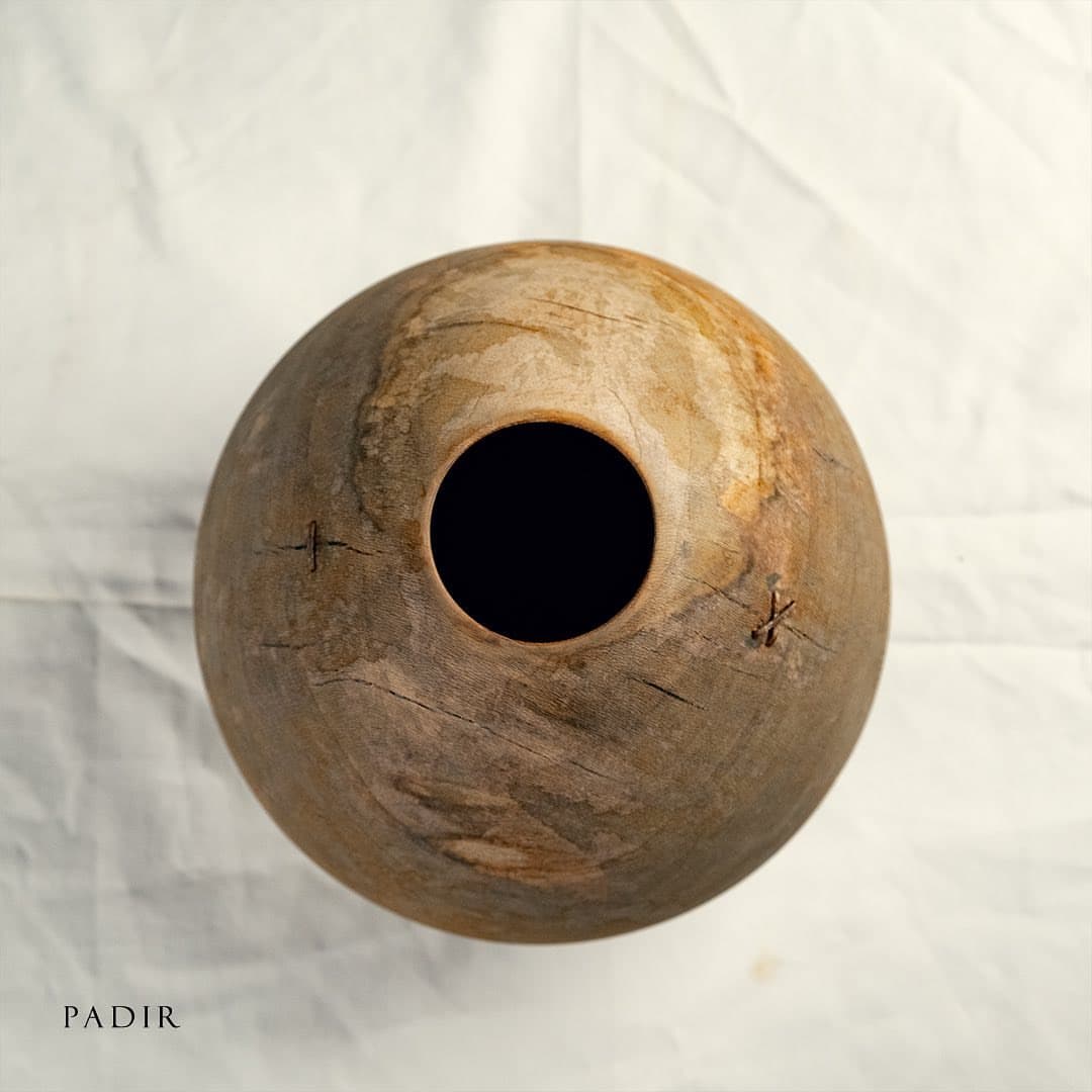 گلدان چوبی دست ساز کنعان