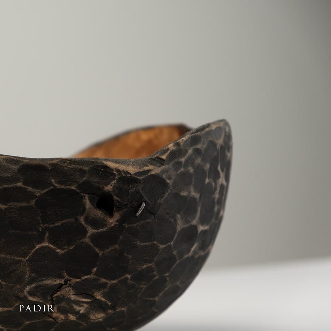 کاسه چوبی دست ساز از چوب چنار