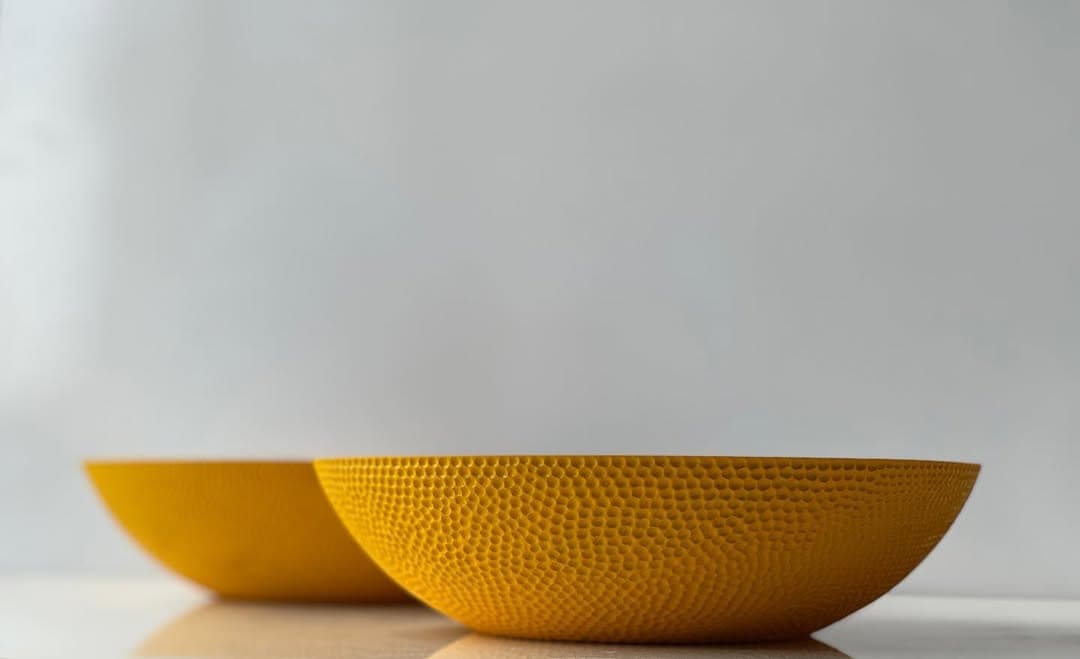 کاسه چوبی دست ساز توسکا بافت دار