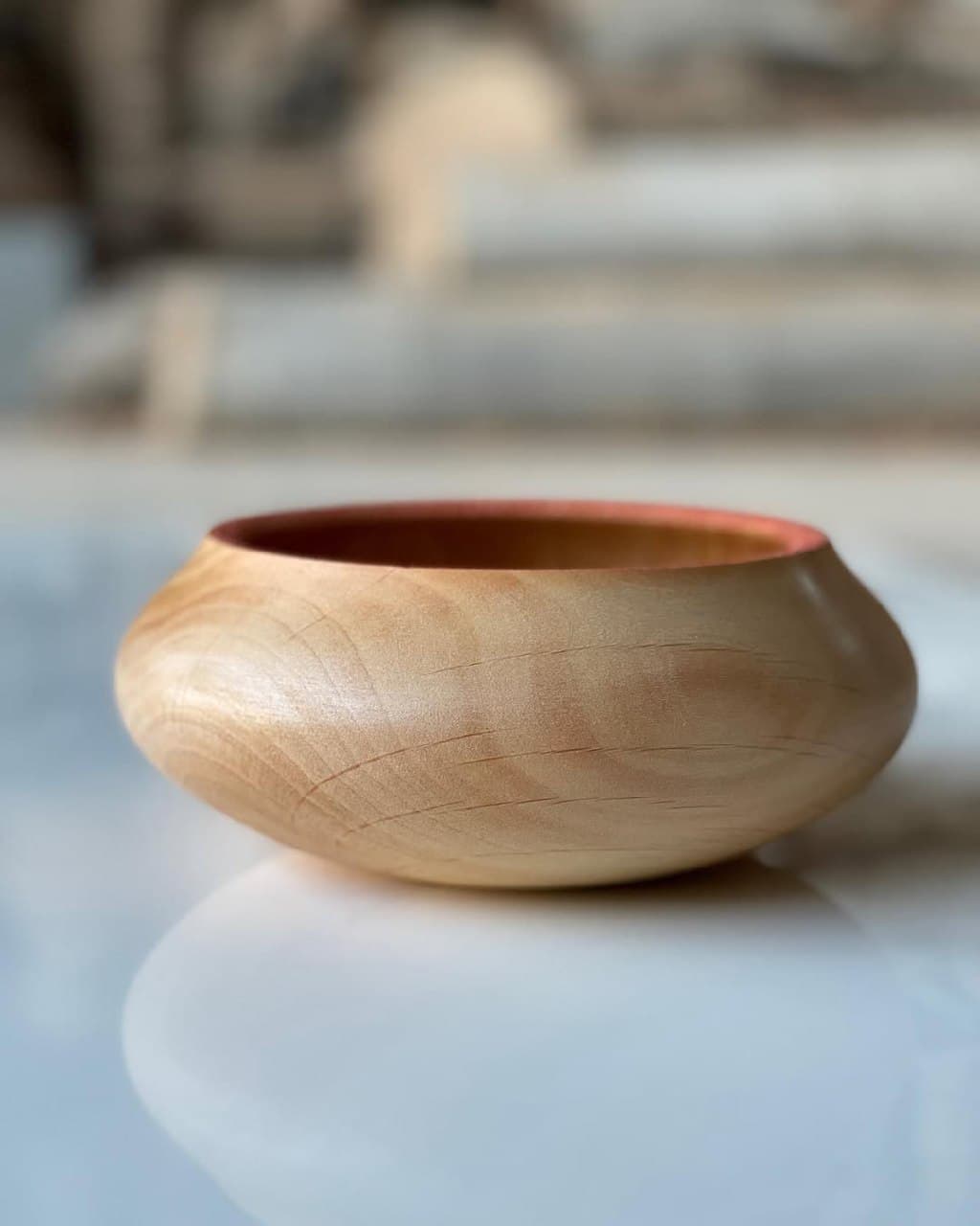 کاسه خراطی شده چوب توسکا