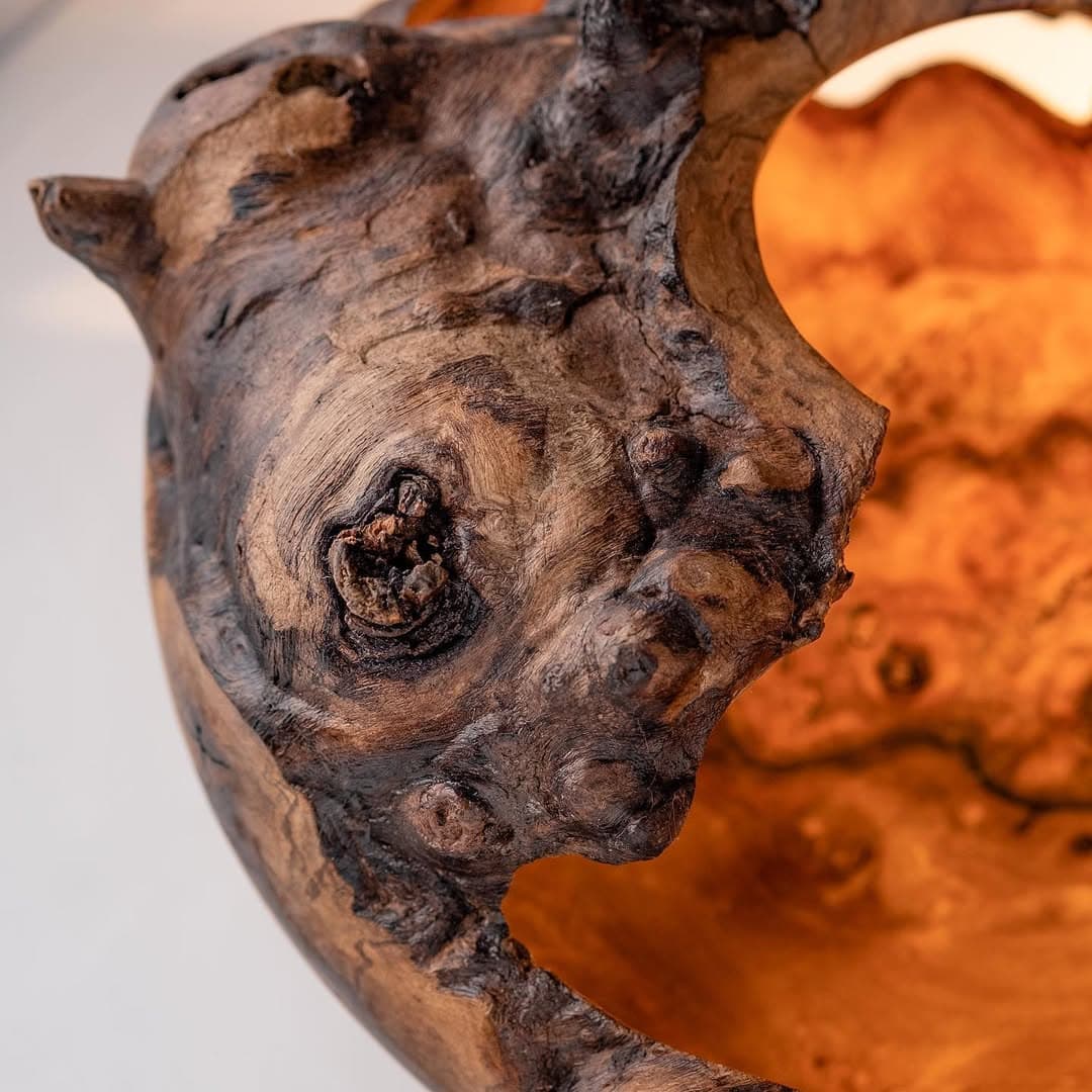 کاسه دکوری چوبی مدل سالک