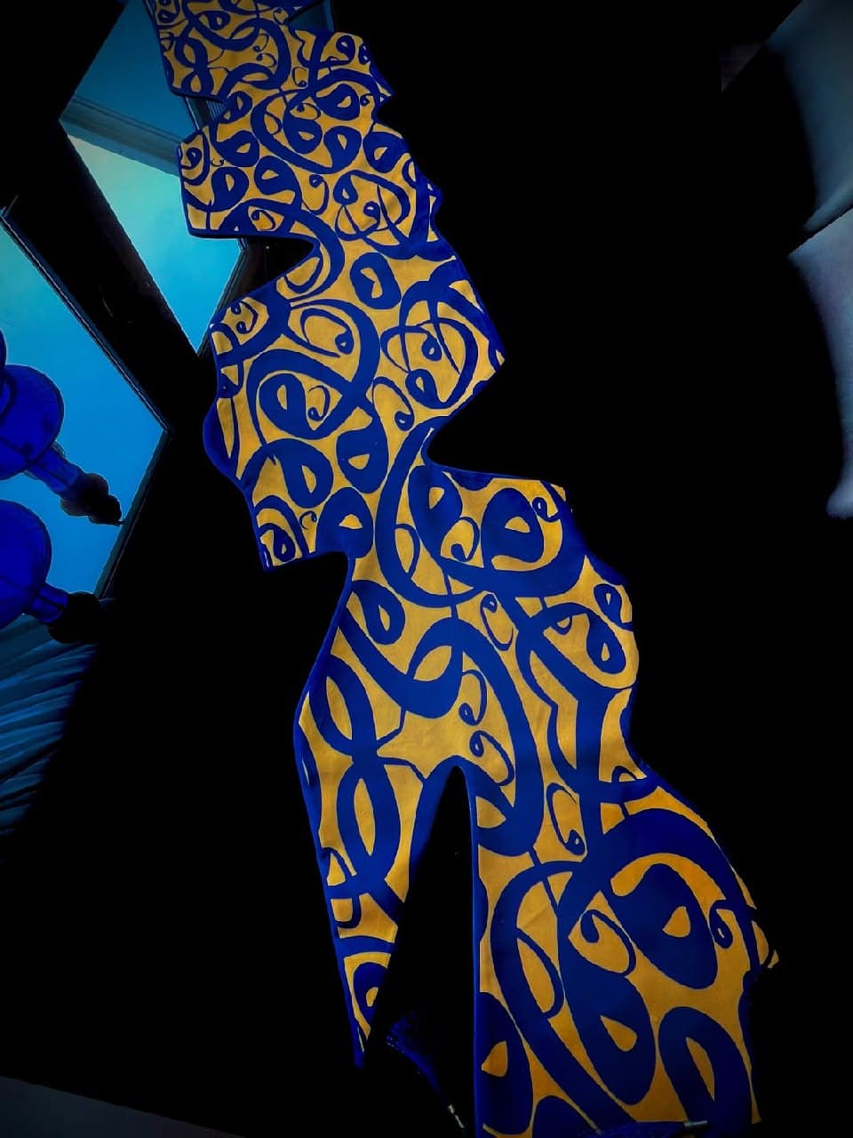 رانر مخمل طرح خطاطی مدرن