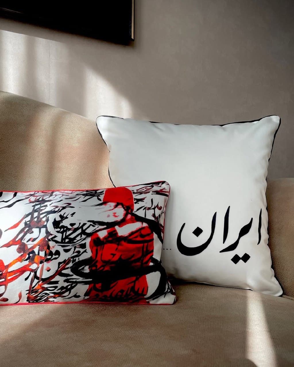 کوسن مخمل طرح ایران