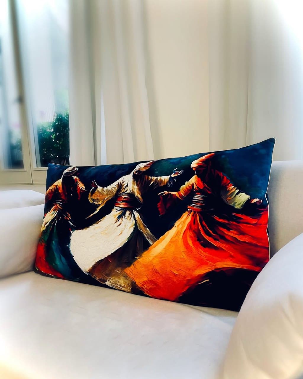 کوسن بزرگ طرح رقص سماع