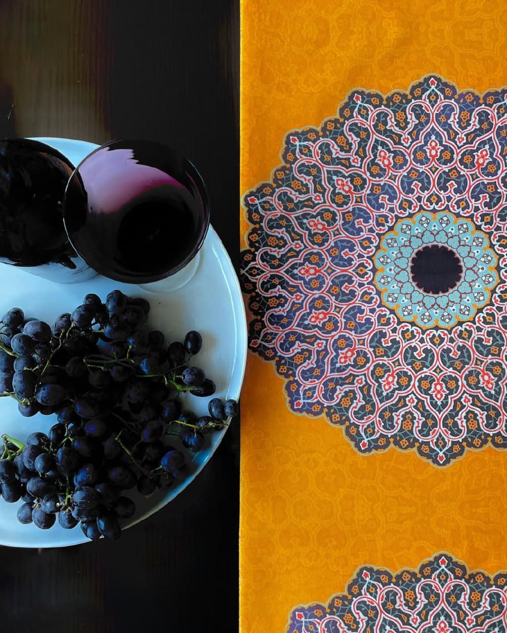 رانر مخمل طرح کاشی کاری سنتی