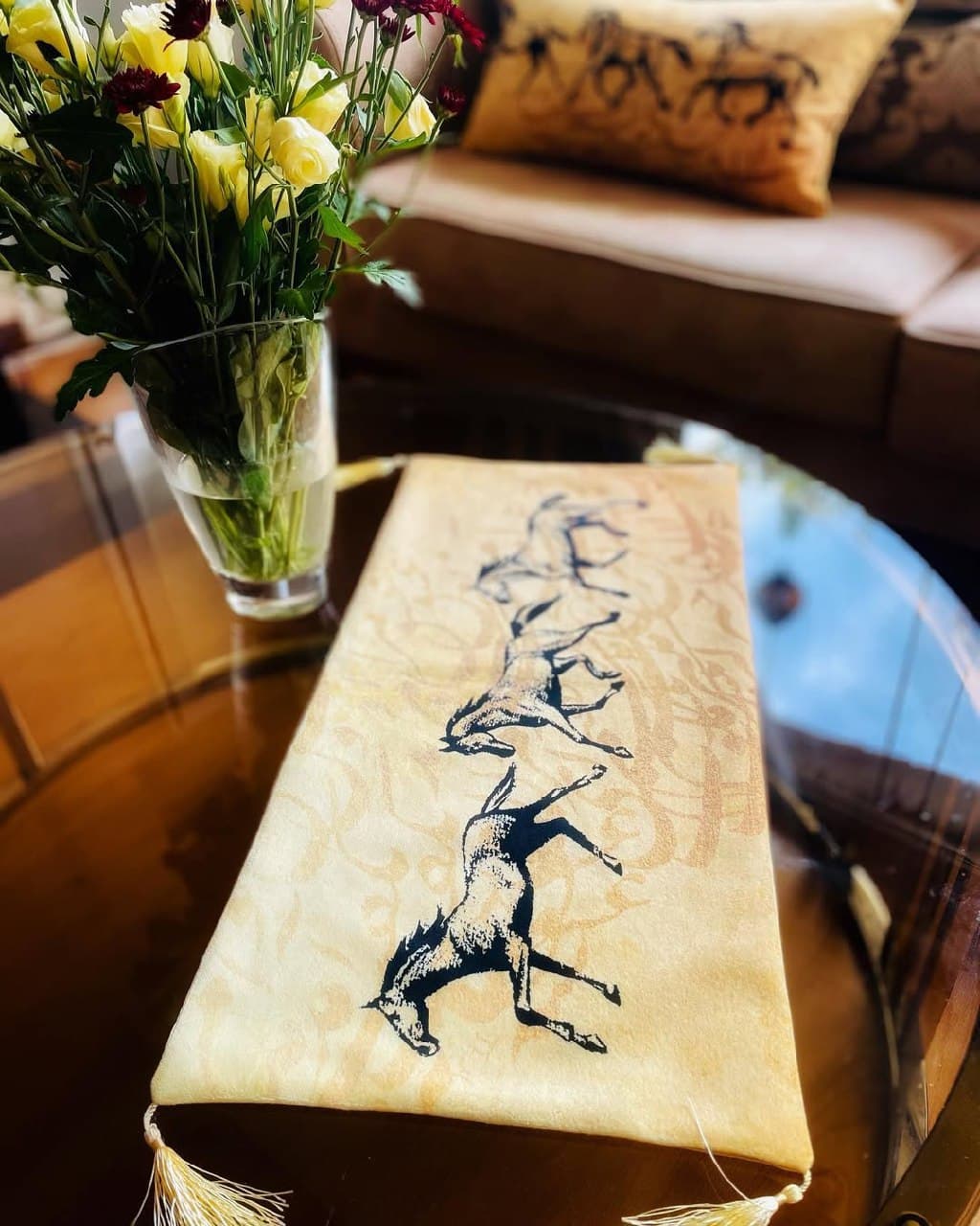 رانر رومیزی طرح اسب