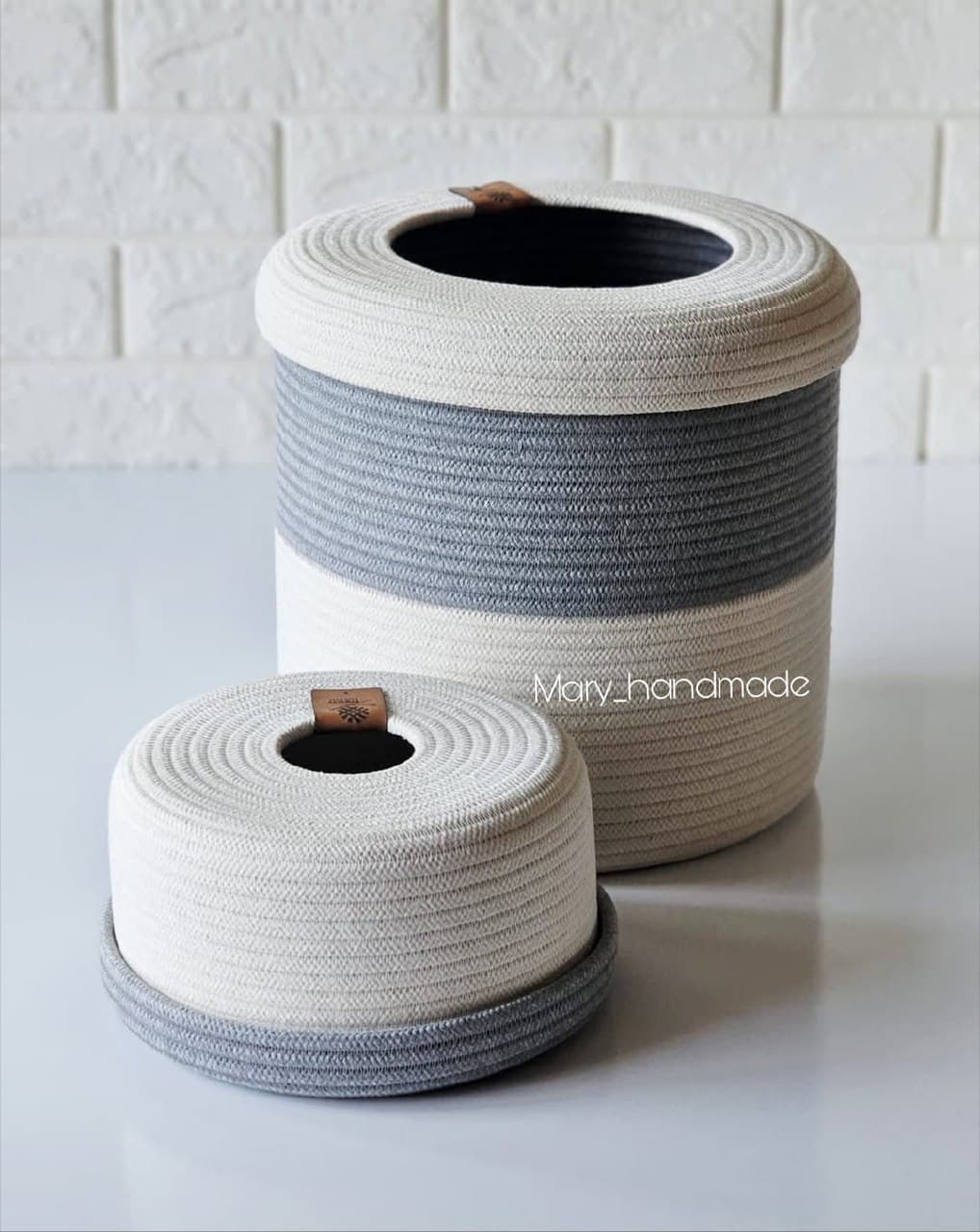 ست سطل و جادستمالی رولی دستبافت