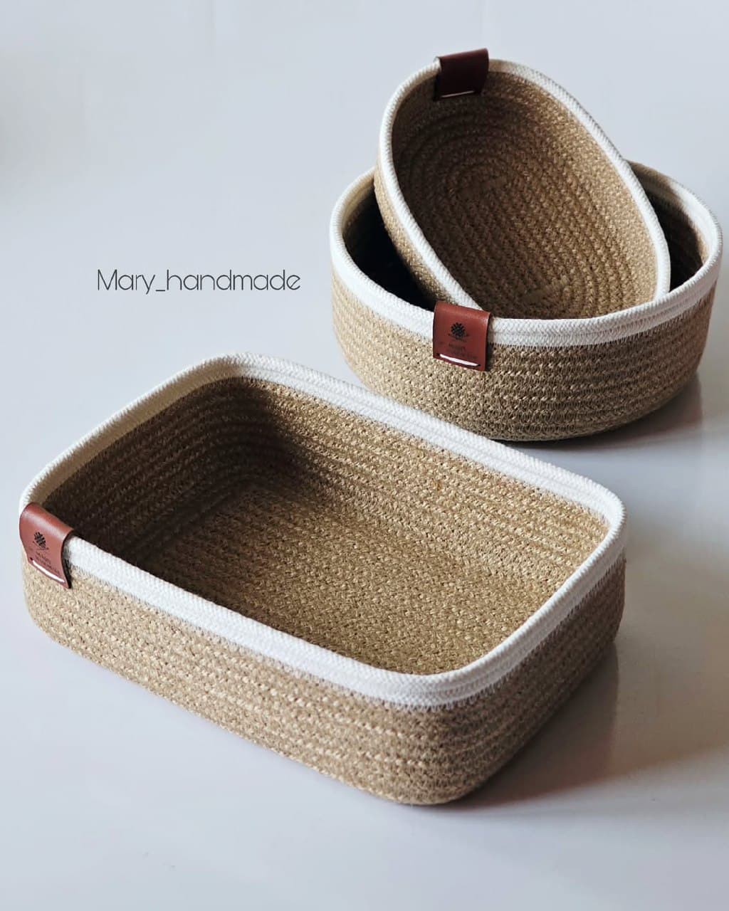 ست سه تکه سبد نظم دهنده کنفی