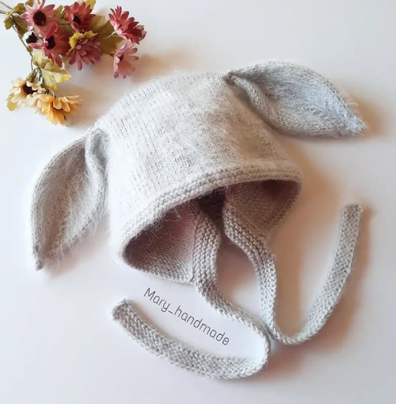 کلاه بافتنی بچگانه مدل گوش خرگوشی