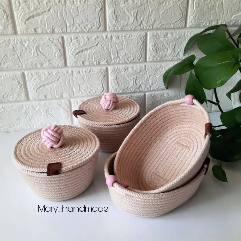 ست سبد نظم دهنده قیطانی دستباف