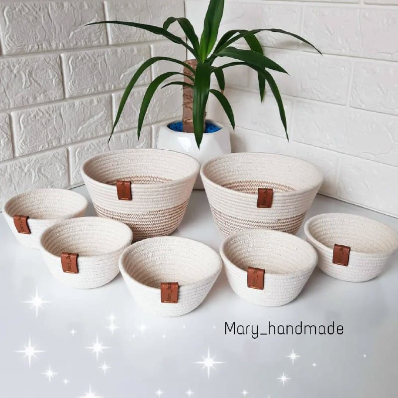 پیاله کنفی دستباف هفت سین